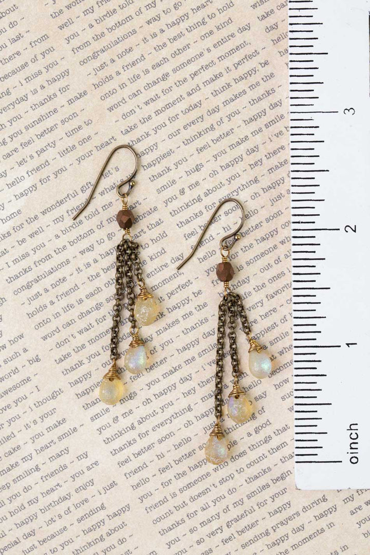 Atlas Czech Glass Dangle Earrings