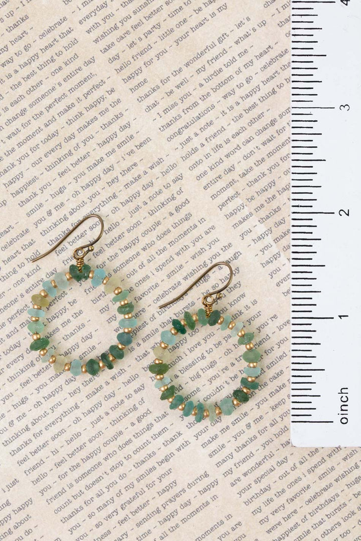 Atlas Roman Glass Hoop Earrings