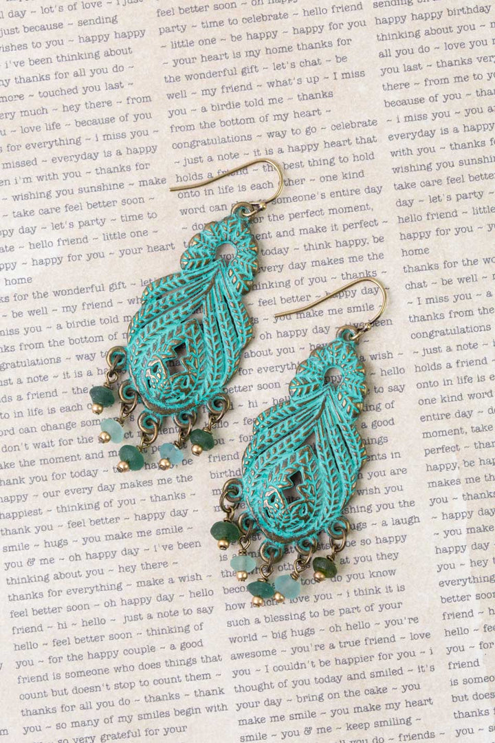 Atlas Roman Glass Statement Earrings