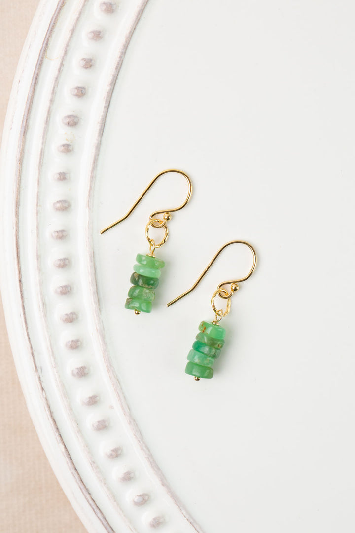 Bellini Chrysoprase Simple Earrings