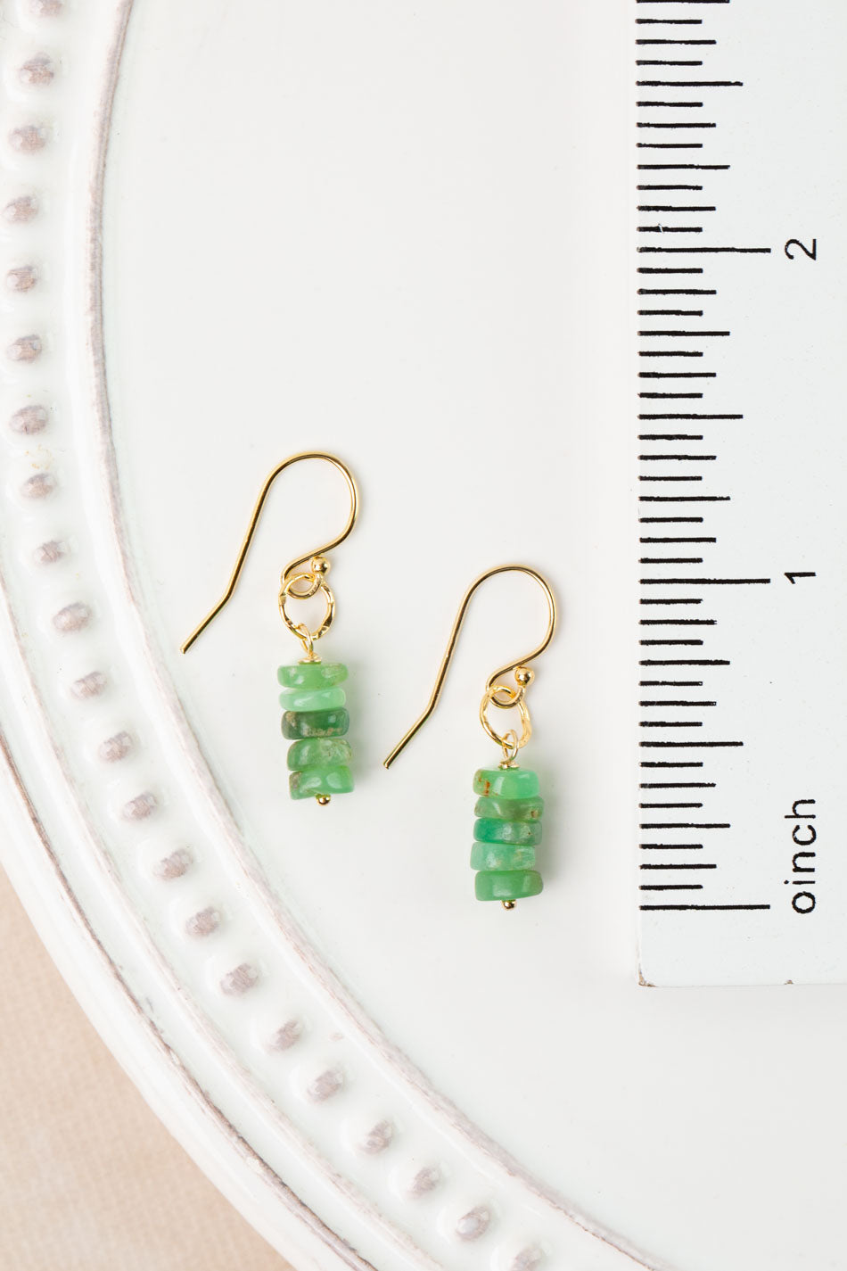 Bellini Chrysoprase Simple Earrings