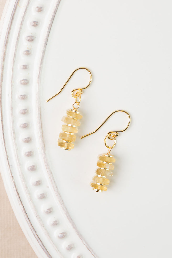 Bellini Citrine Simple Earrings