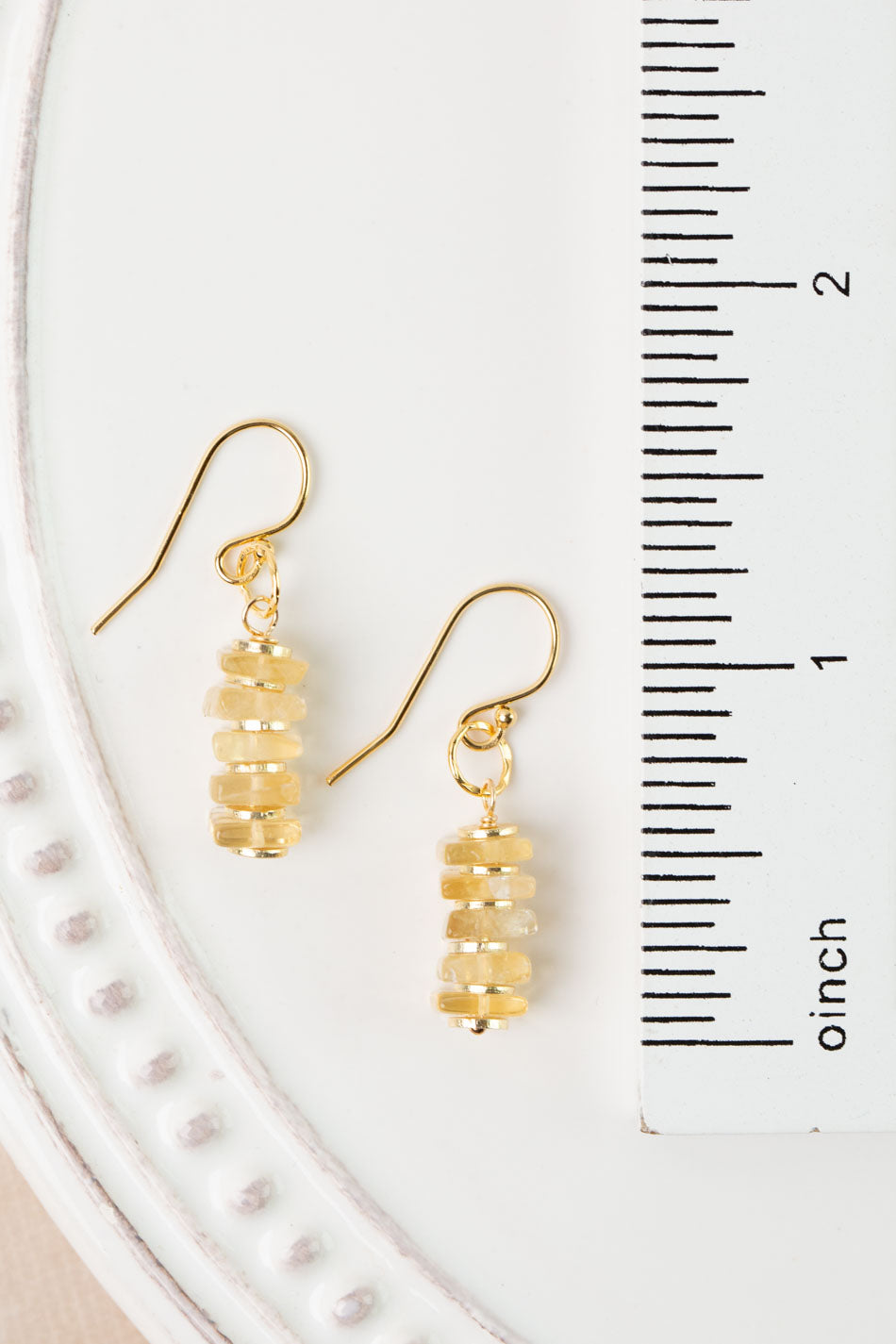 Bellini Citrine Simple Earrings