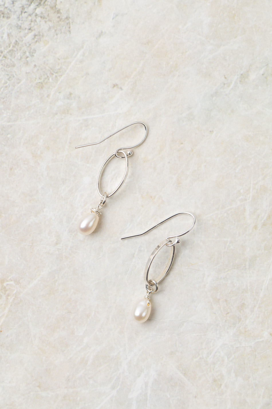 Birth Flower June Freshwater Pearl Earrings