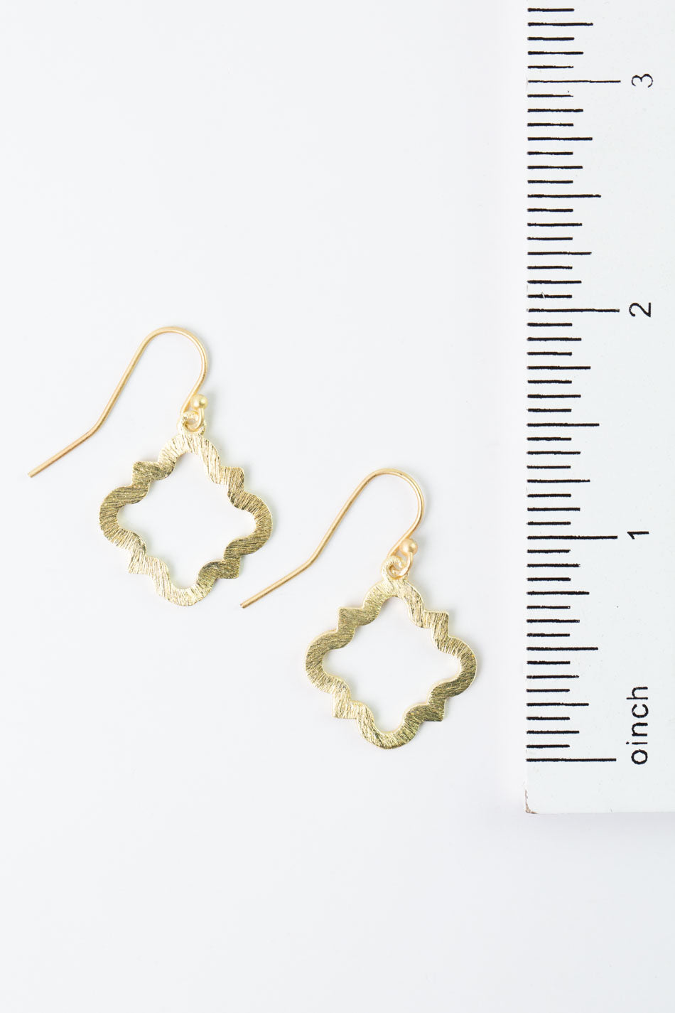Brushed Gold Simple Earrings
