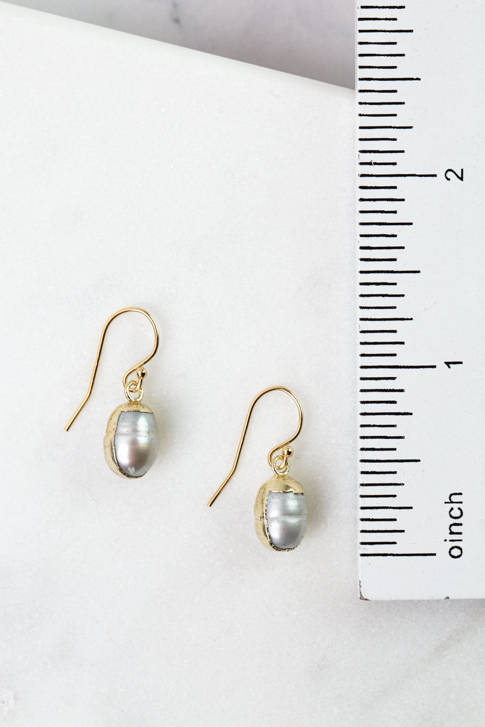 Birthstone June Freshwater Pearl Simple Earrings