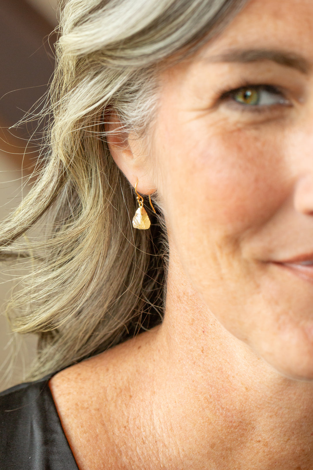 Birthstone November Citrine Simple Earrings