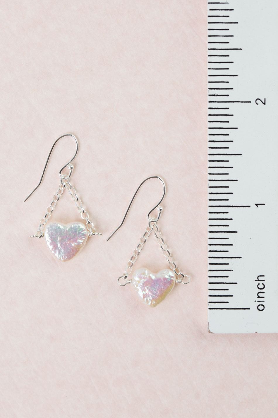 Bold Heart Freshwater Pearl Statement Earrings