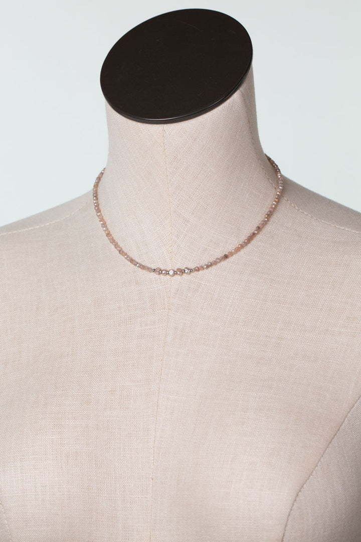 Blush 14.5-16.5" Freshwater Pearl, Moonstone Simple Necklaces