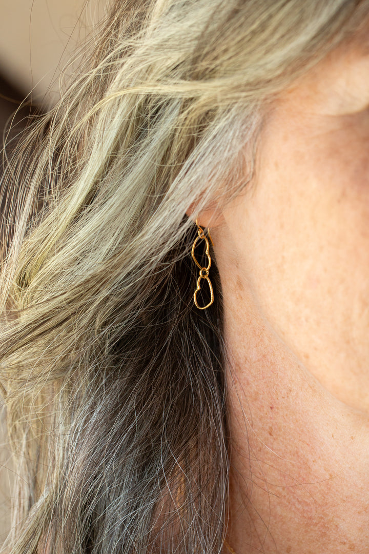 Bold Heart Simple Earrings