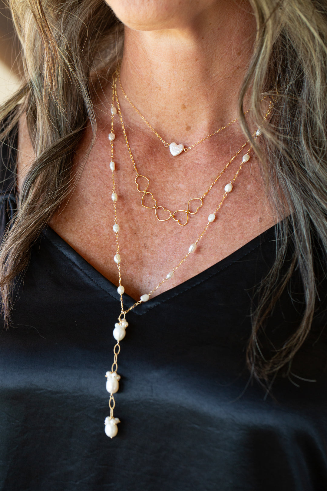 Bold Heart 17-19" Simple Necklace