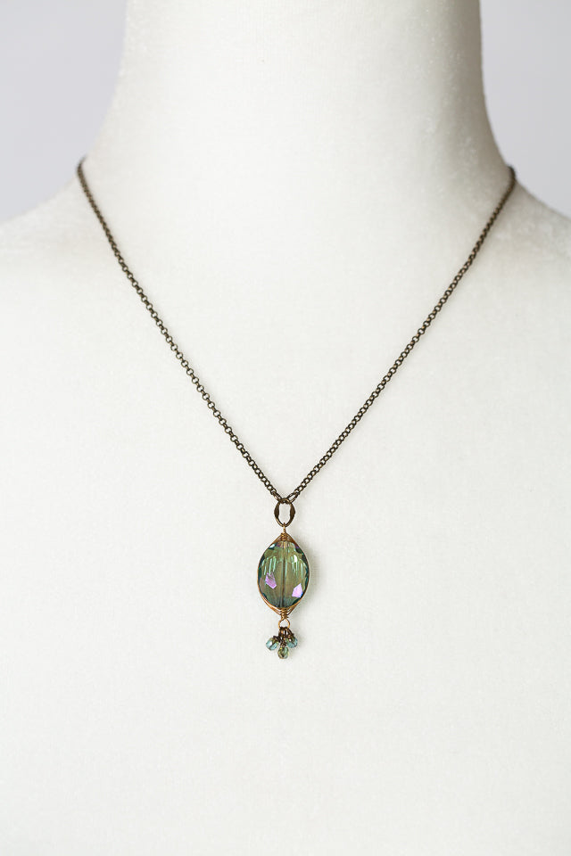 Crisp Autumn 16-18" Crystal Simple Necklace
