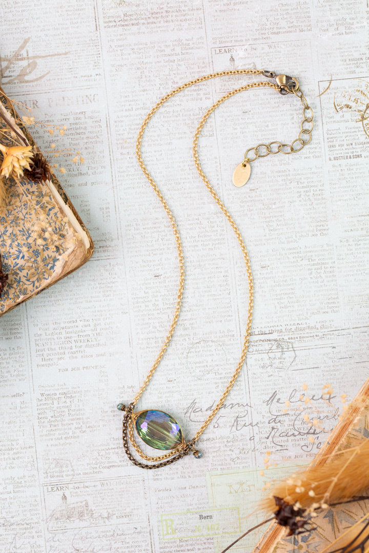 Crisp Autumn 15-17" Crystal Statement Necklace
