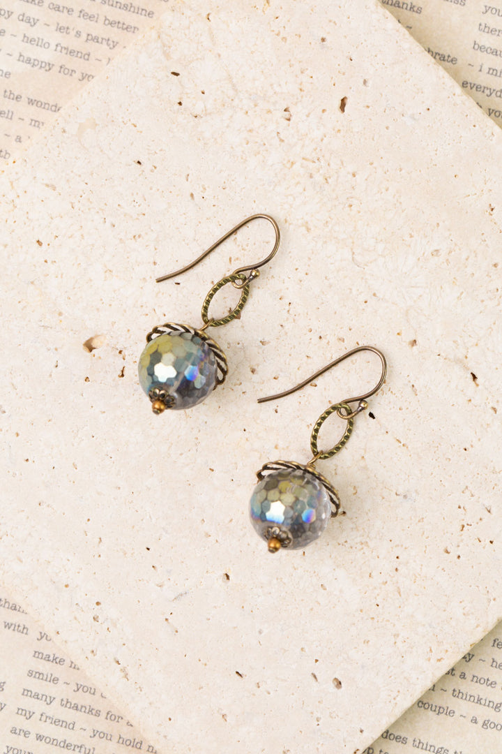 Copper Tides Crystal Dangle Earrings