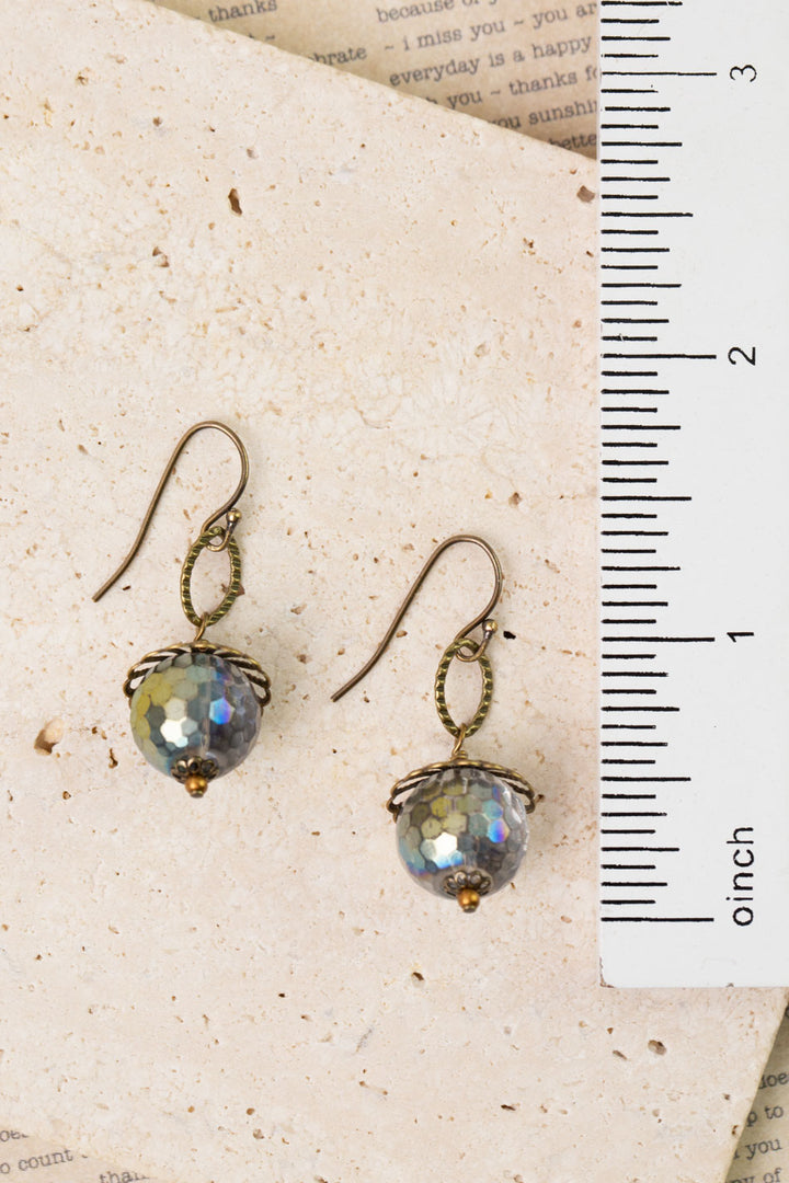 Copper Tides Crystal Dangle Earrings