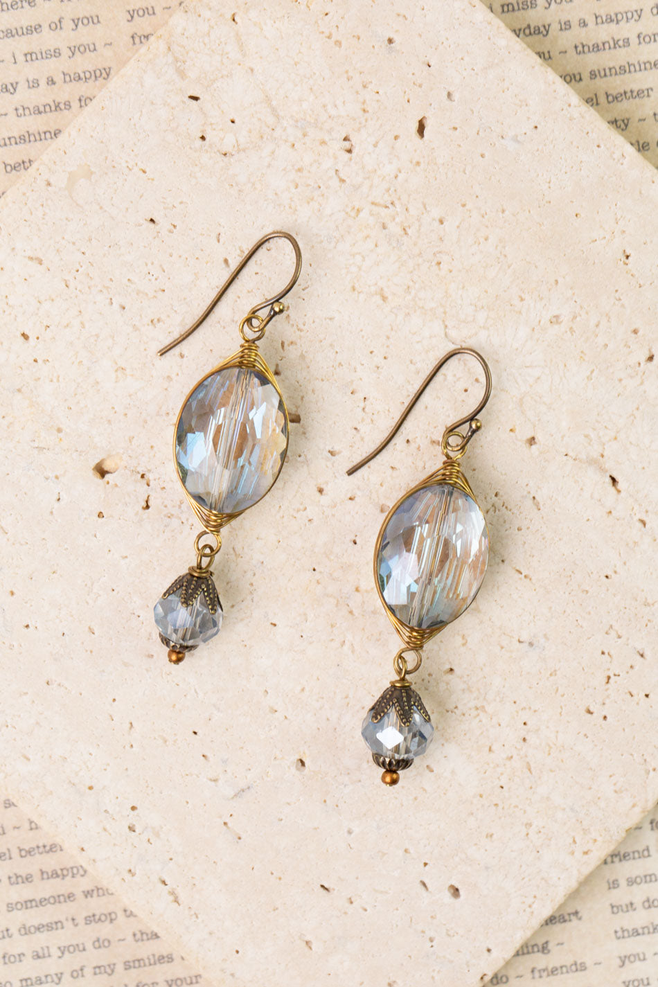 Copper Tides Crystal Herringbone