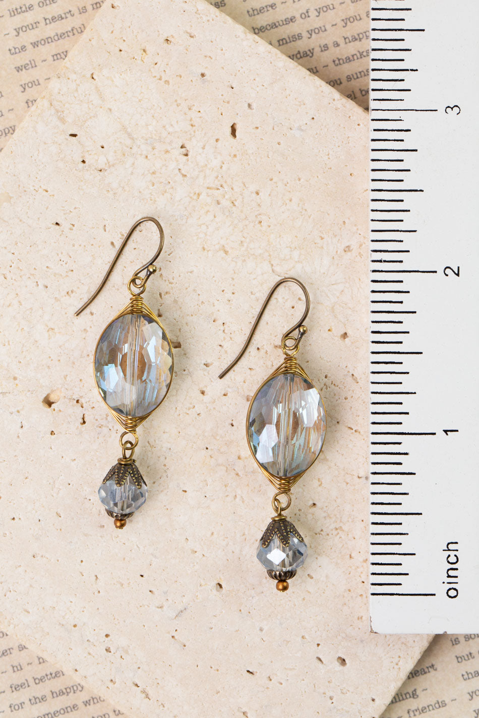 Copper Tides Crystal Herringbone