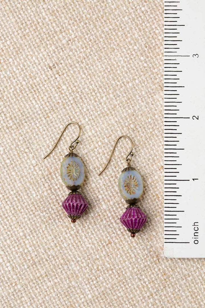 Czech Glass Dangle Earrings