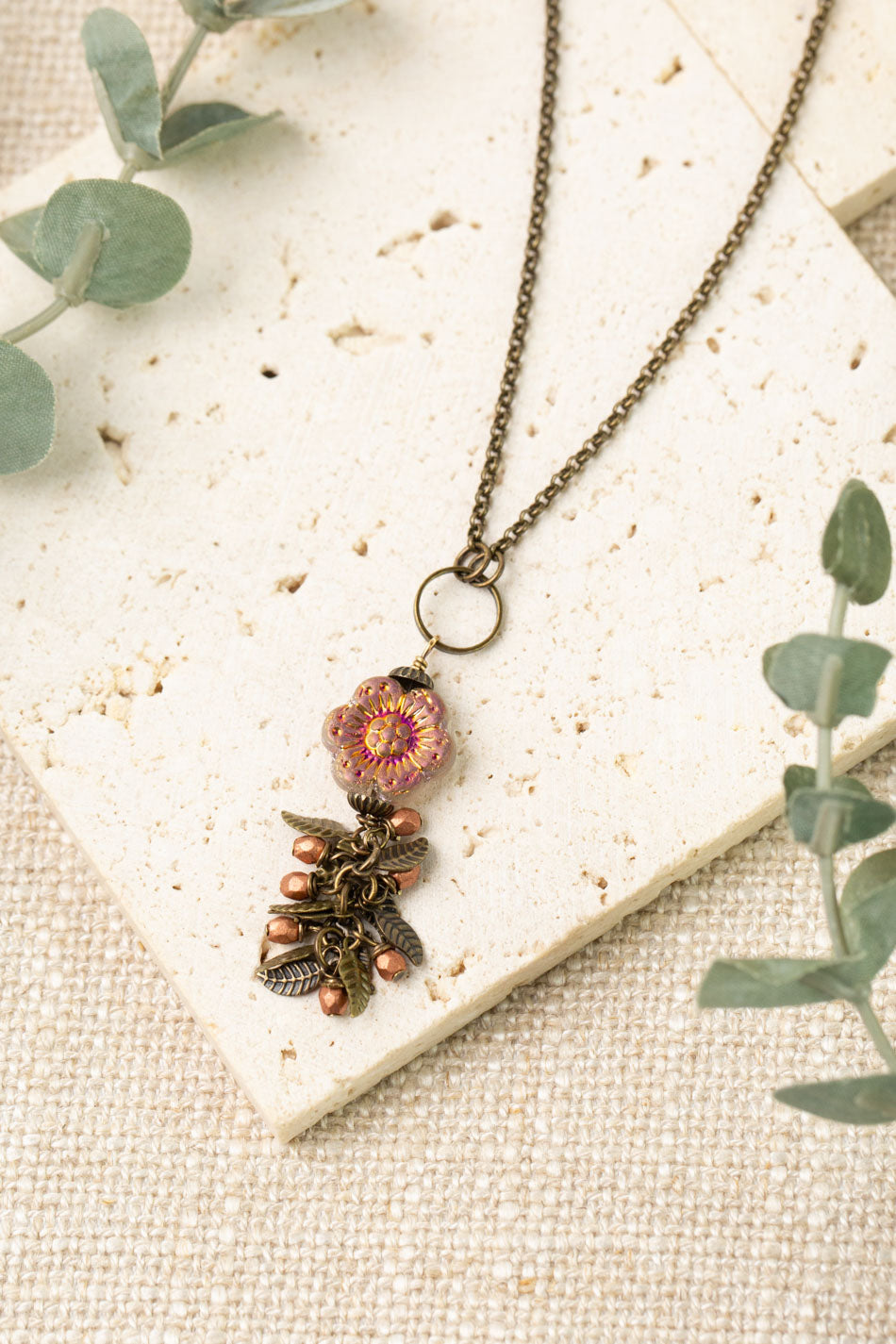 Czech Glass 16-18" Simple Necklace