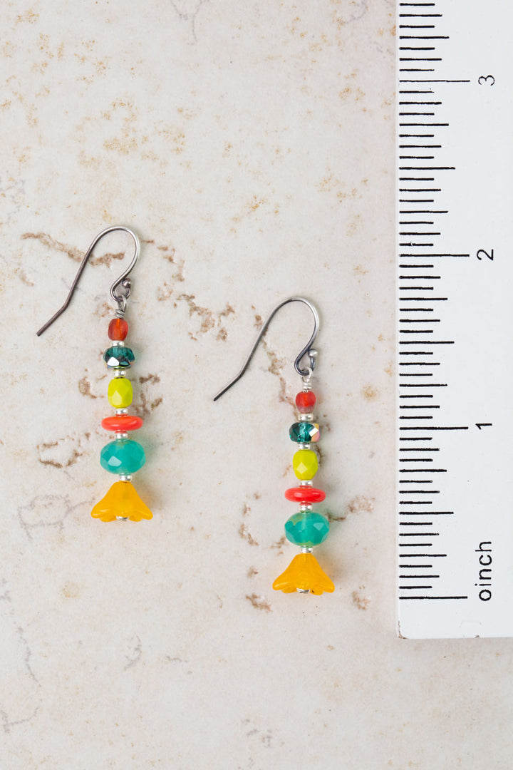 Czech Glass Simple Earrings