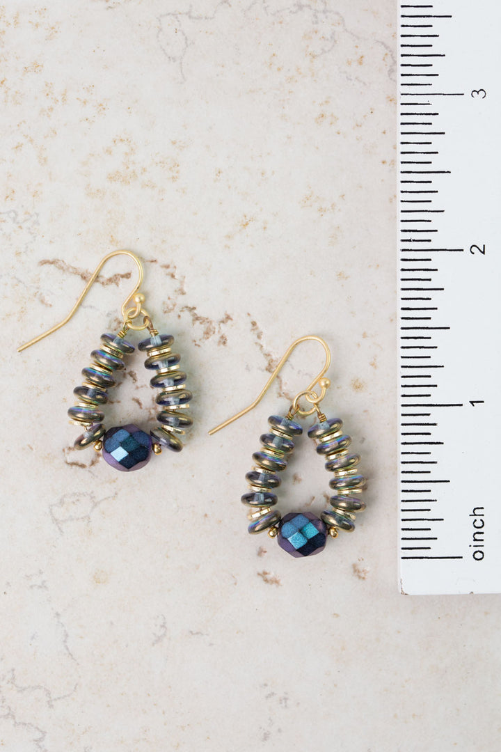 Czech Glass Hoop Earrings