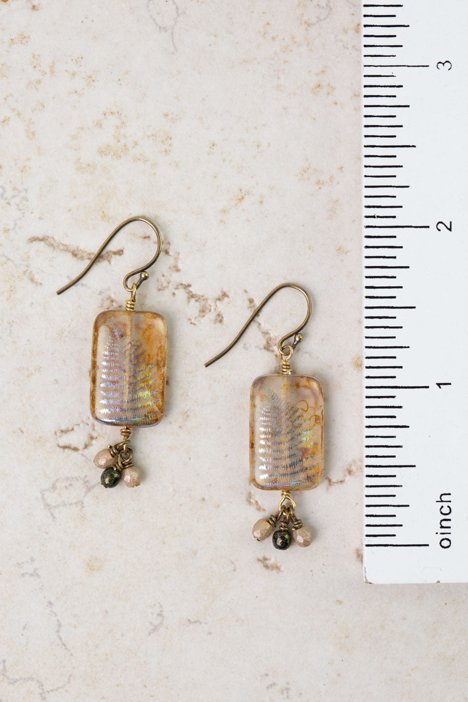 Czech Glass Dangle Earrings