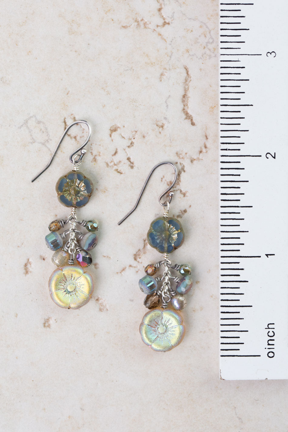Czech Glass Dangle Earrings
