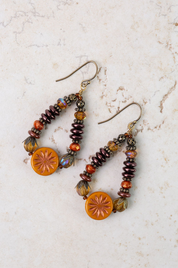 Czech Glass Statement Earrings