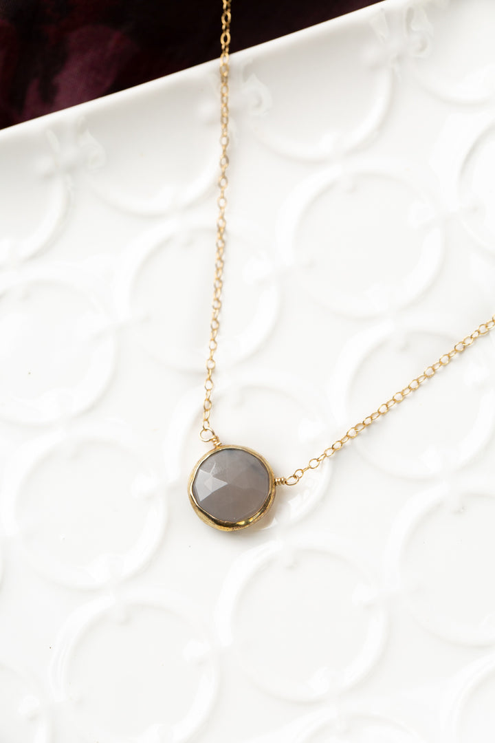 Decadence 15.5-17.5" Moonstone Simple Necklace
