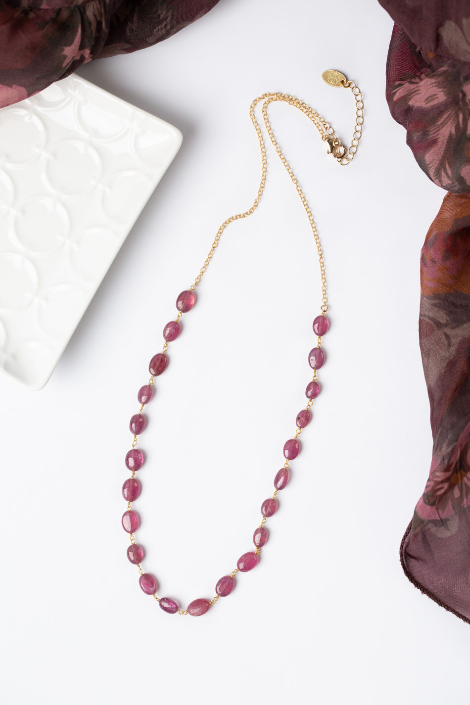 Decadence 21-23" Ruby Simple Necklace