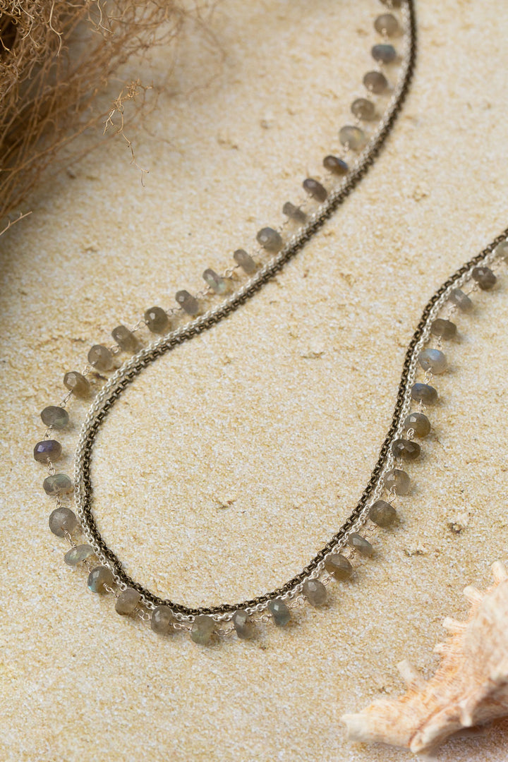 Dunes 26-28" Labradorite Multistrand Necklace