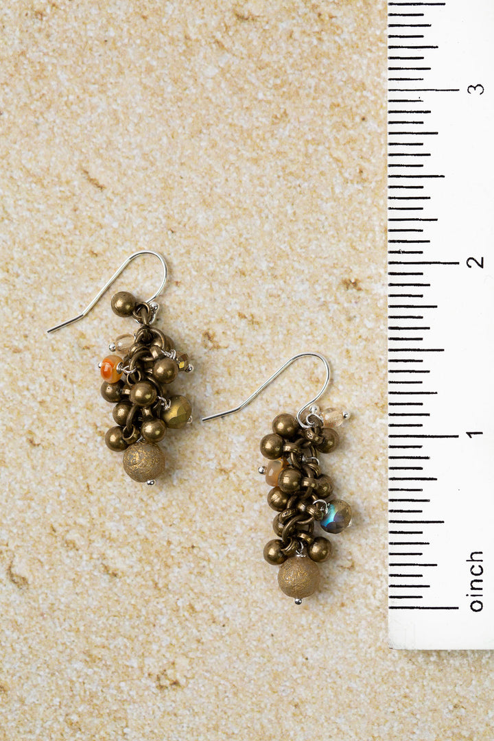 Dunes Czech Glass Dangle Earrings
