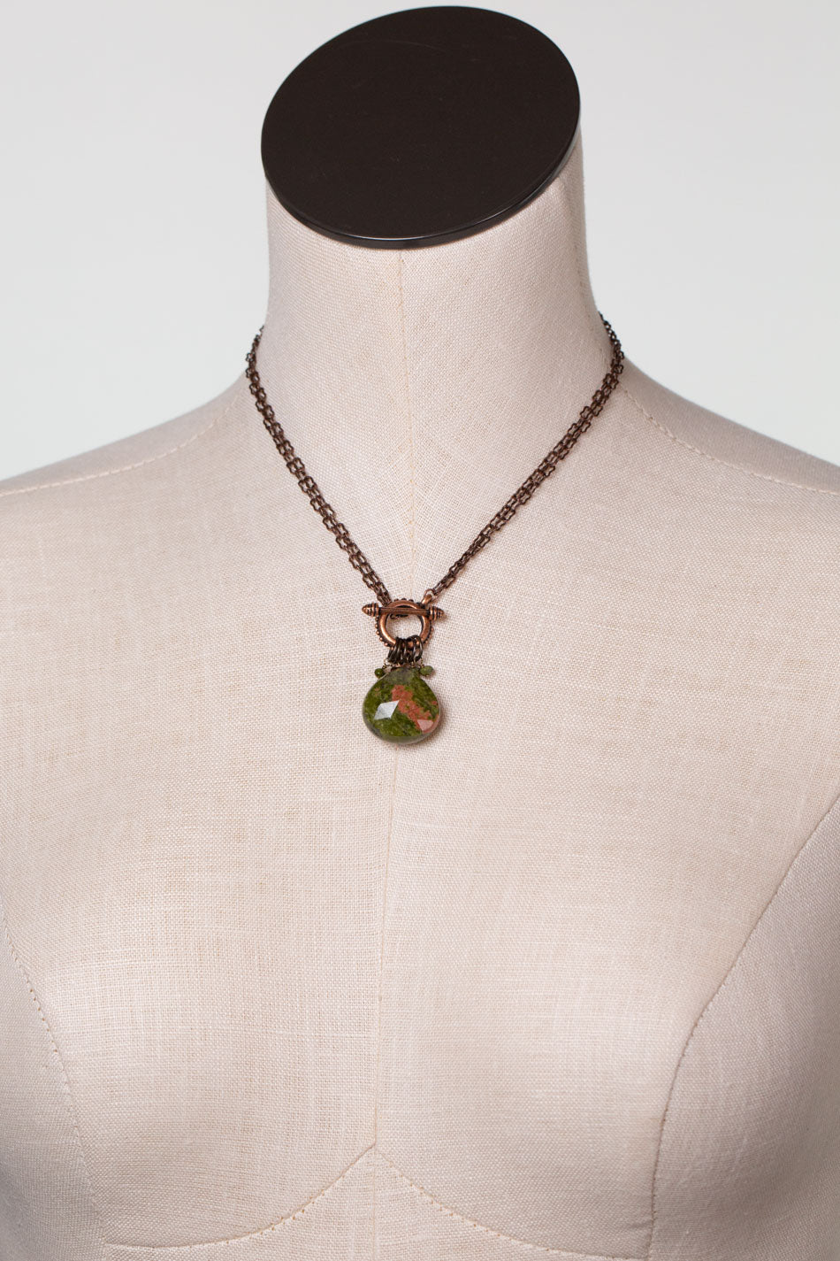 Dominion 16.5 Or 32" Unakite Briolette Simple Necklace