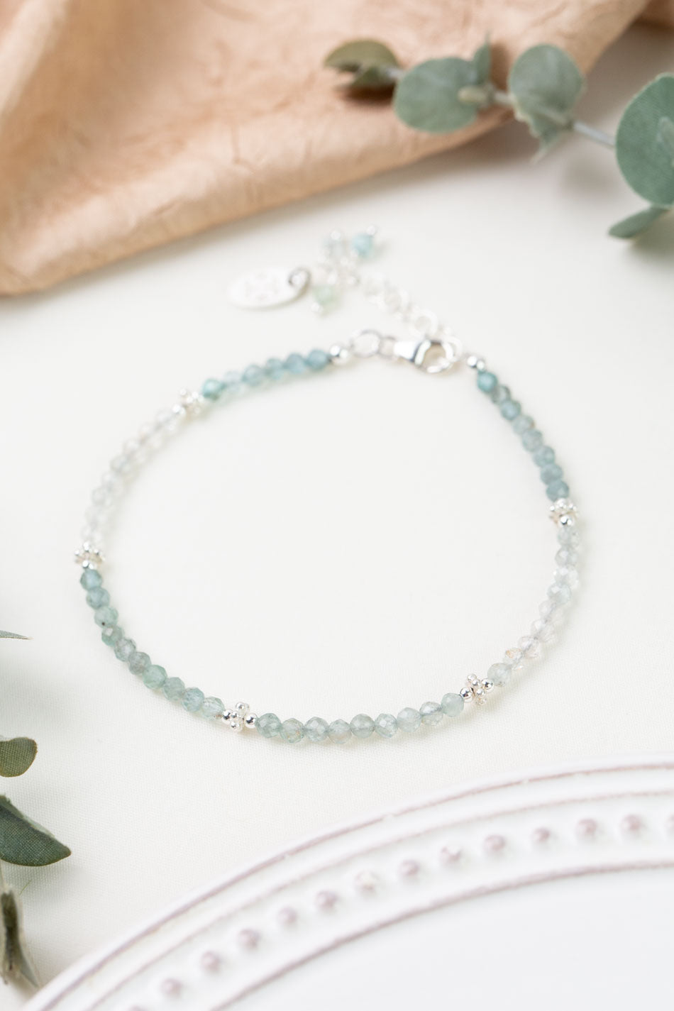 Dewdrop 7.5-8.5" Apatite Simple Bracelet