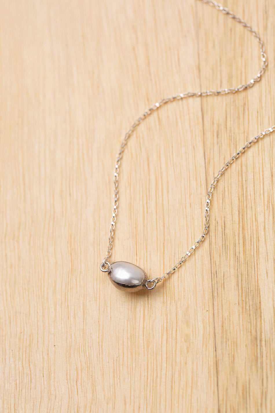 Embrace 14-16" Freshwater Pearl Simple Necklace