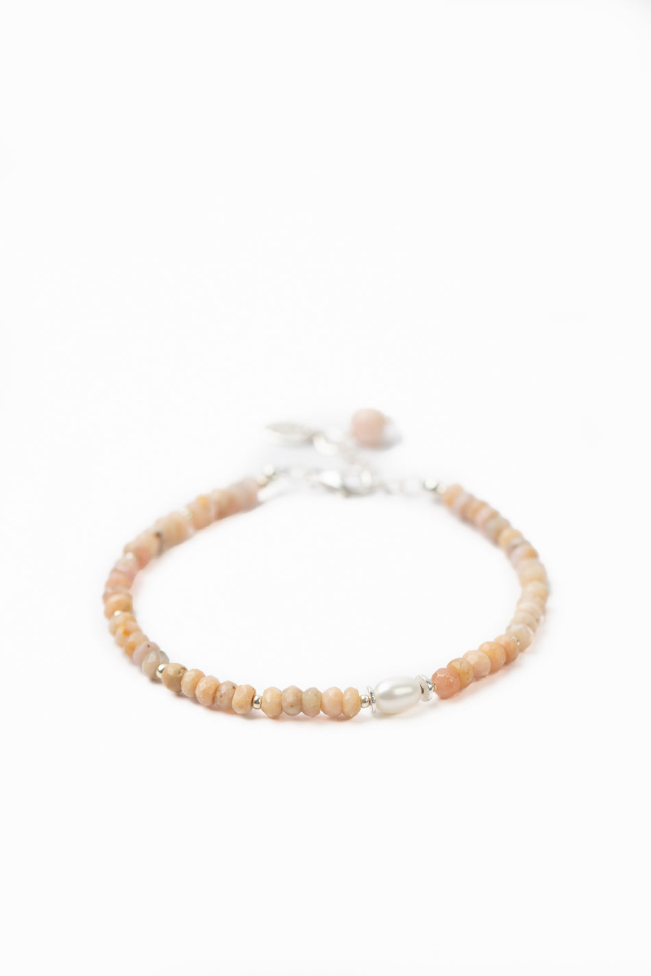 Embrace 7.5-8.5" Freshwater Pearl, Pink Opal Simple Bracelet