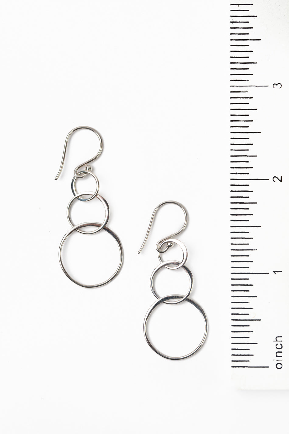 Embrace Sterling Silver Hoops Simple Earrings
