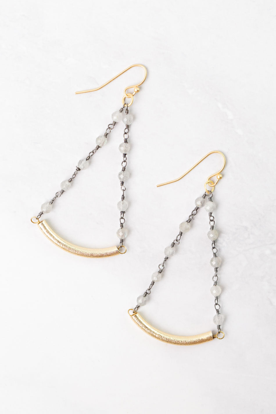 Equinox Labradorite Statement Earrings