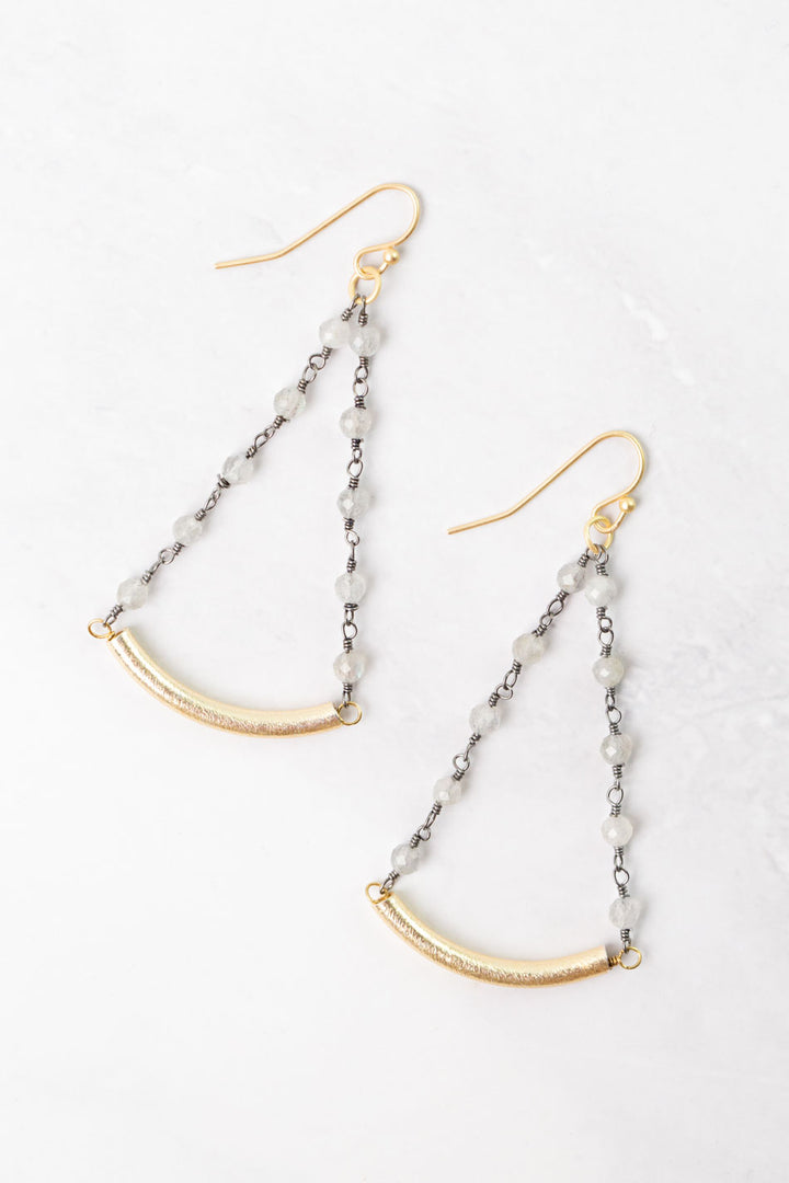Equinox Labradorite Statement Earrings