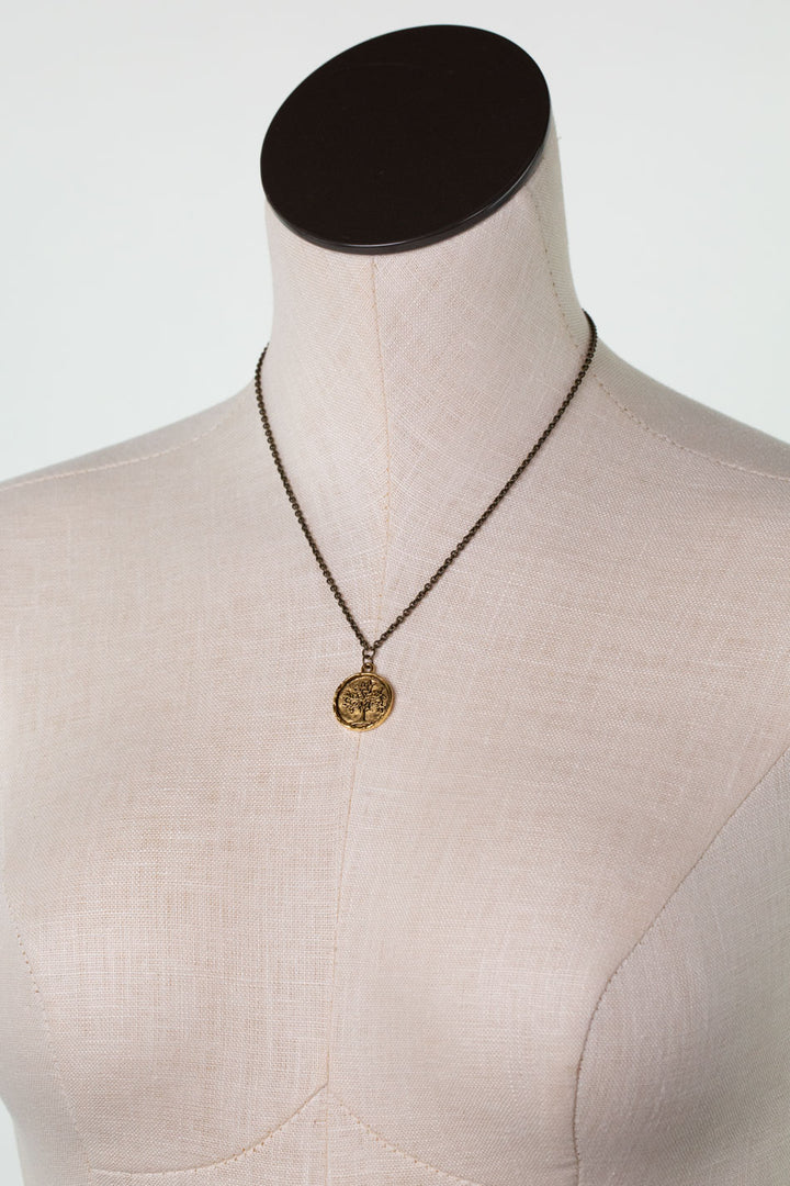 Earthen 16-18" Tree Pendant Simple Necklace