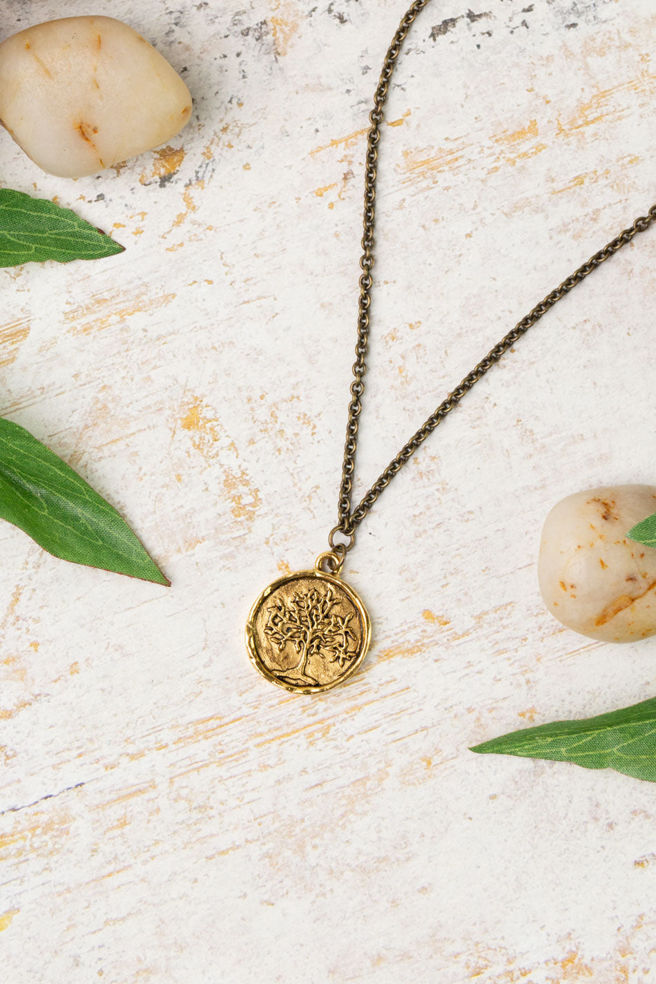 Earthen 16-18" Tree Pendant Simple Necklace
