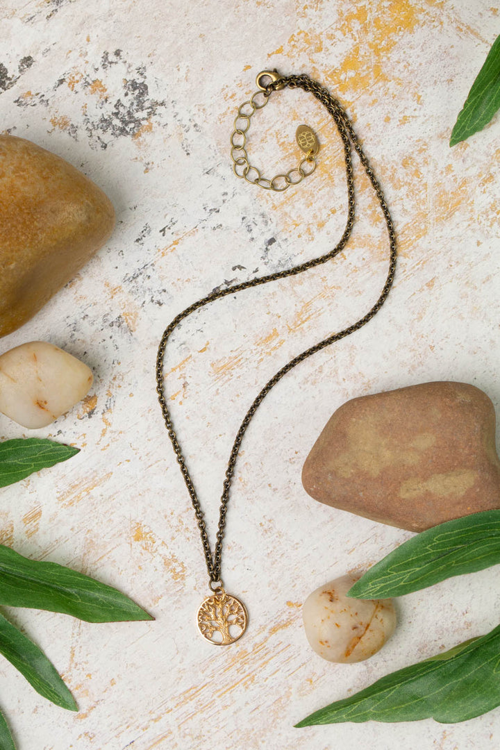 Earthen 16-18" Small Tree Pendant Simple Necklace