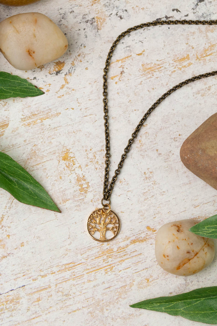 Earthen 16-18" Small Tree Pendant Simple Necklace