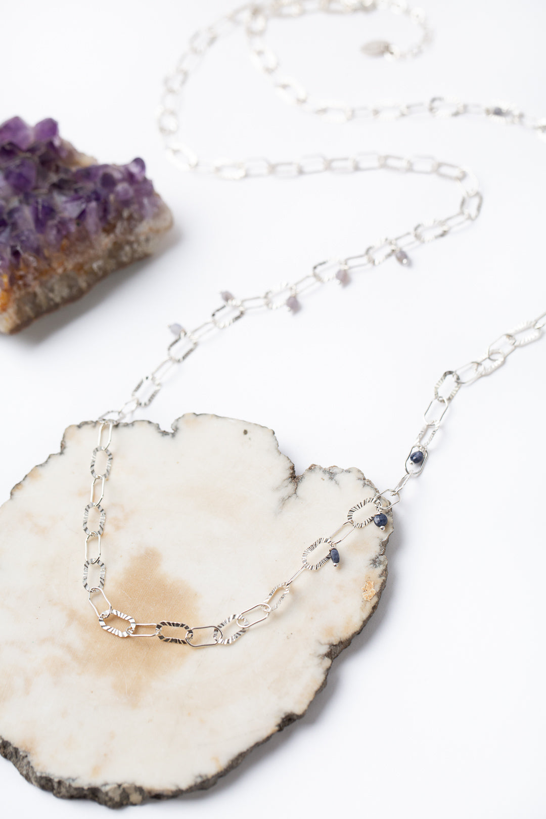 Ethereal 35-37" Iolite, Sodalite Simple Necklace