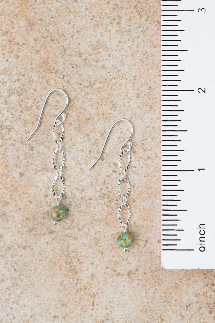 Earthy Girl Turquoise Dangle Earrings