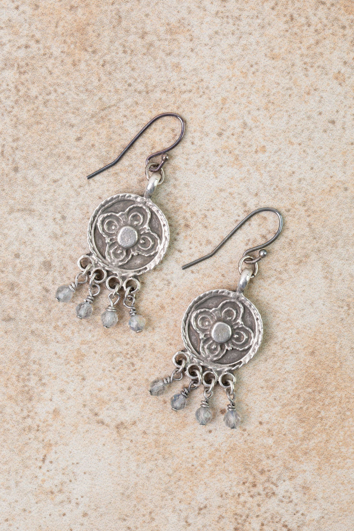 Earthy Girl Labradorite Statement Earrings
