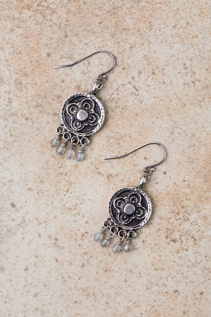 Earthy Girl Labradorite Statement Earrings