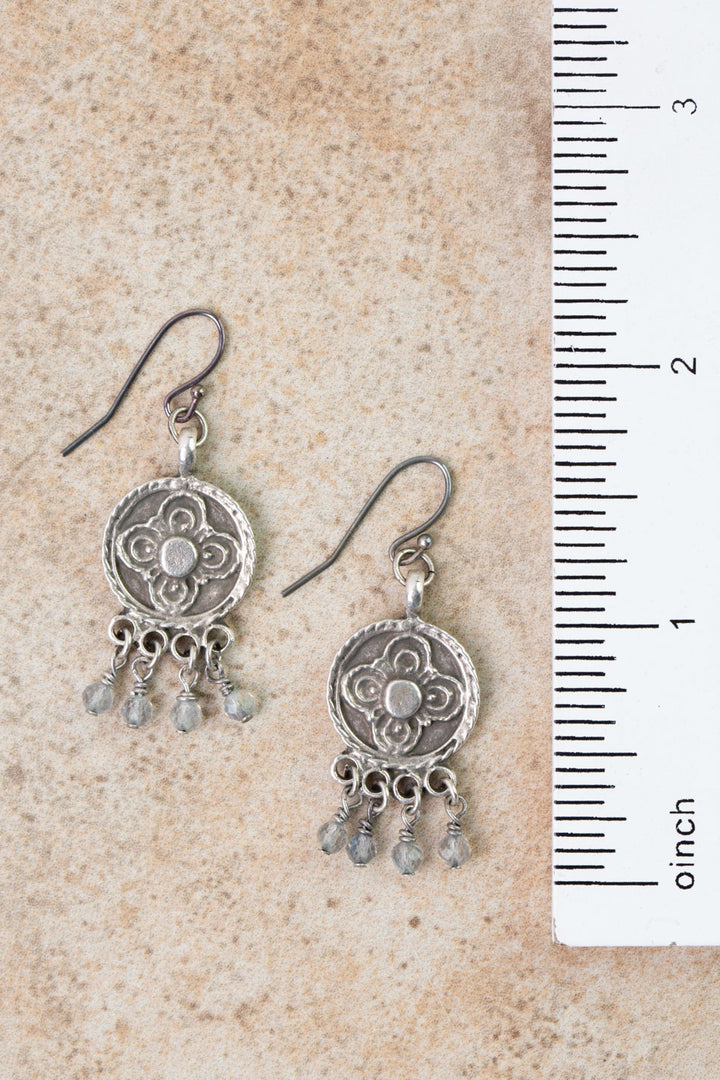 Earthy Girl Labradorite Statement Earrings