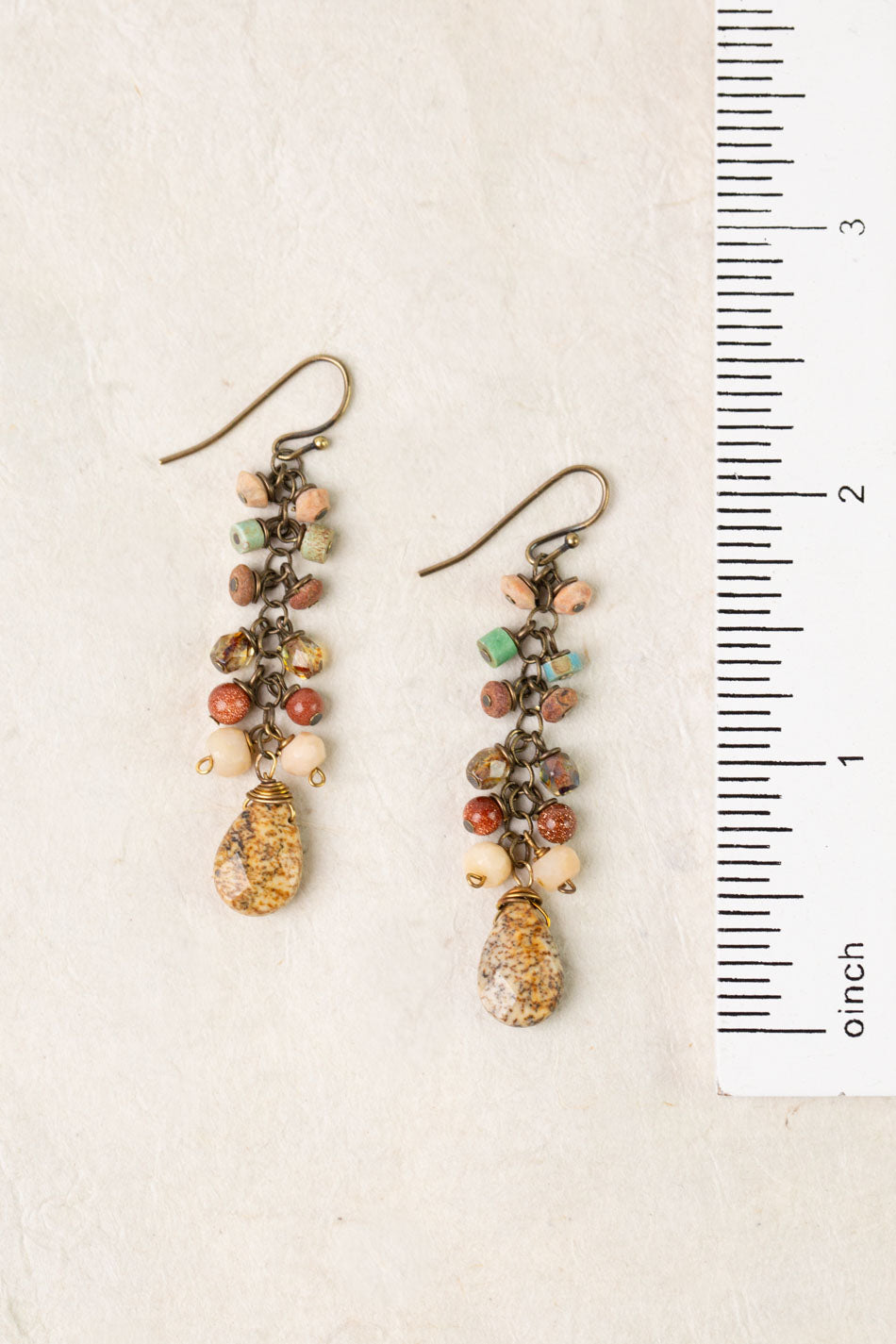 Enlighten Czech Glass Cluster Earrings