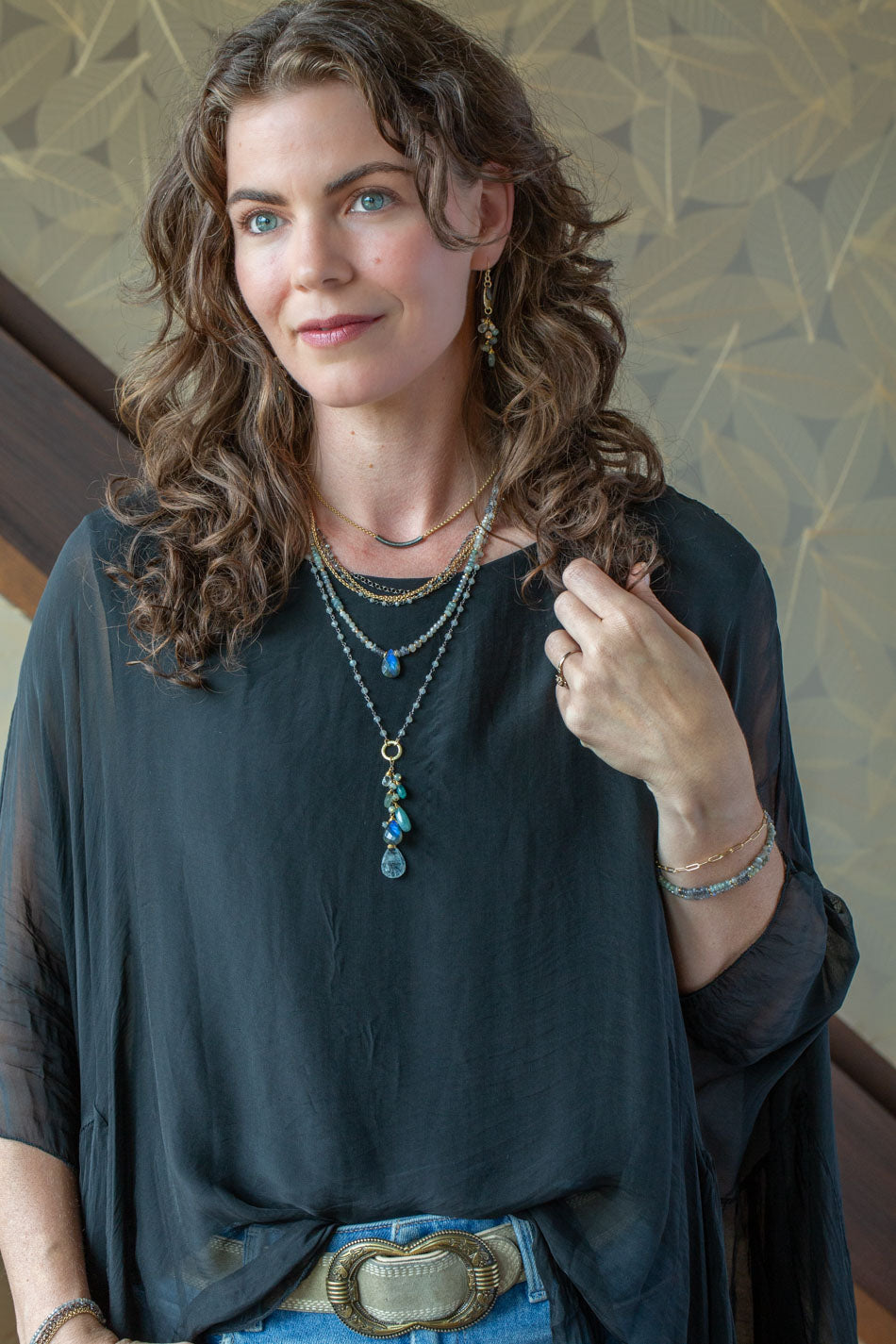 Equinox 16.5-18.5" Tiered Chain Multistrand Necklace